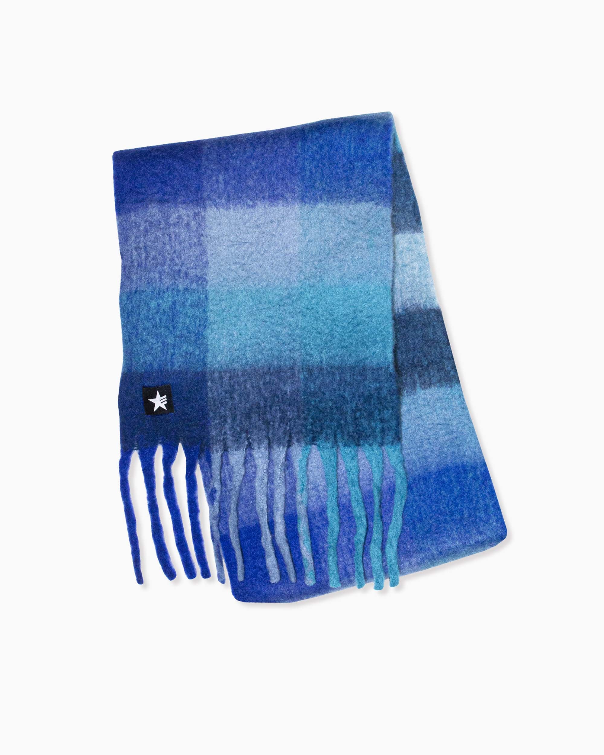LIDJA SCARF NAVY PLAID