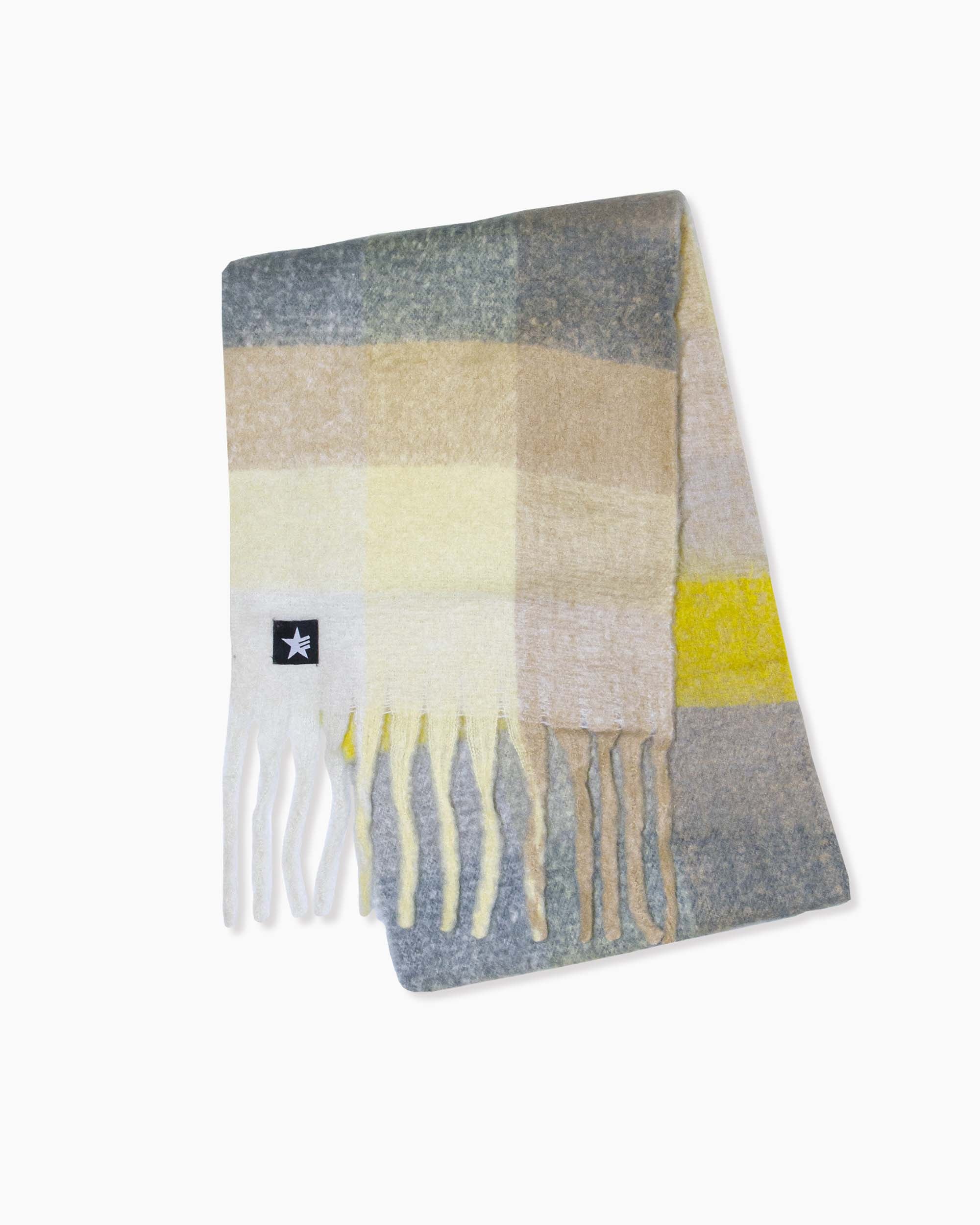 LIDJA SCARF GREY PLAID