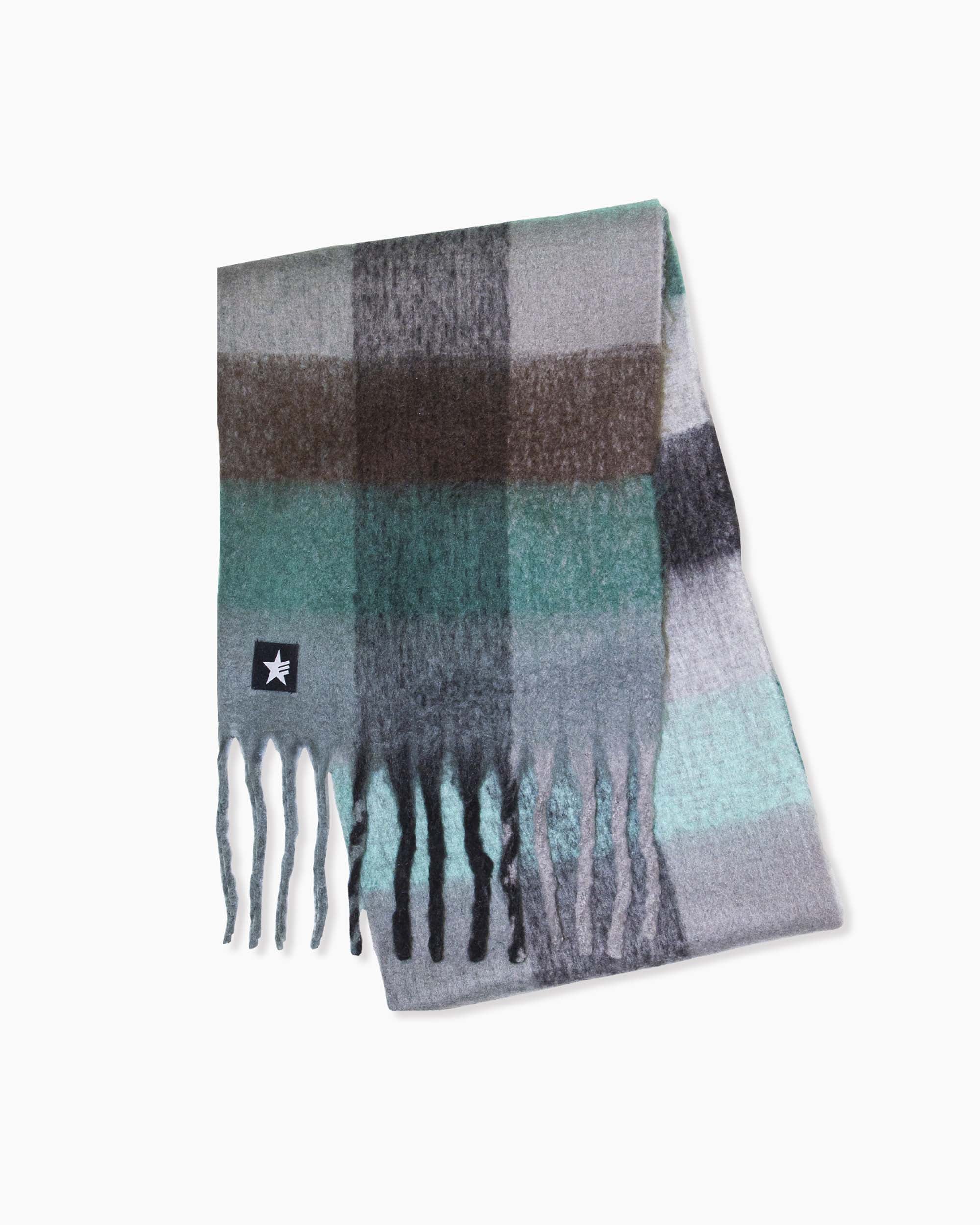 LIDJA SCARF TURQUOISE PLAID