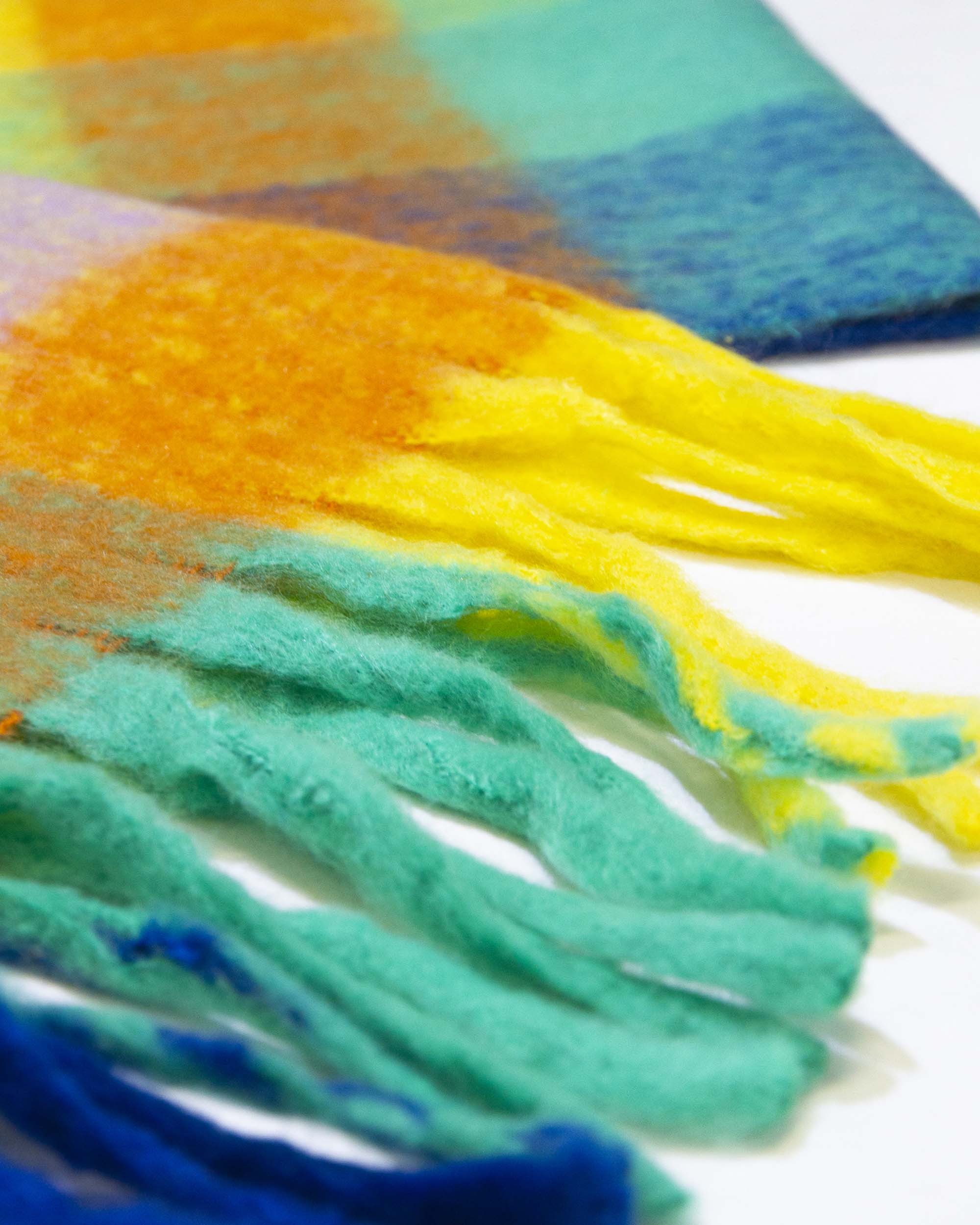 LIDJA SCARF YELLOW PLAID