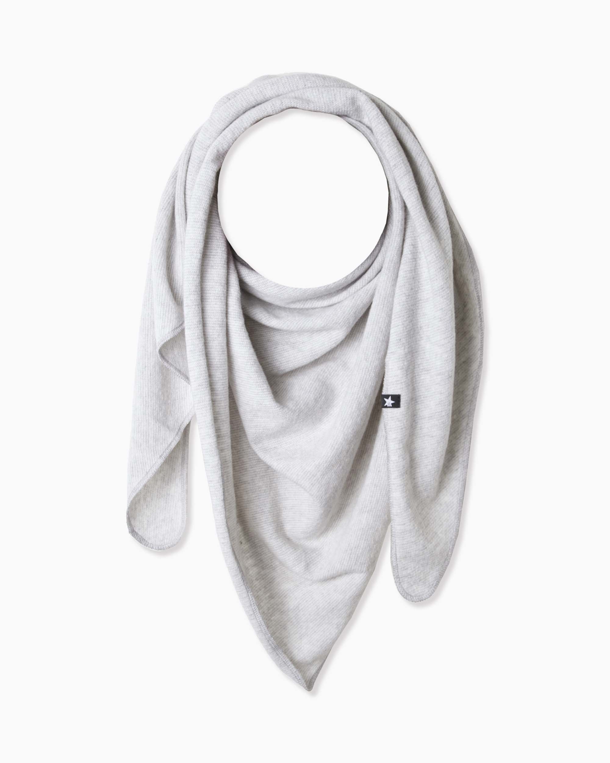 Maya Triangle Schal Grau Cremeweiß