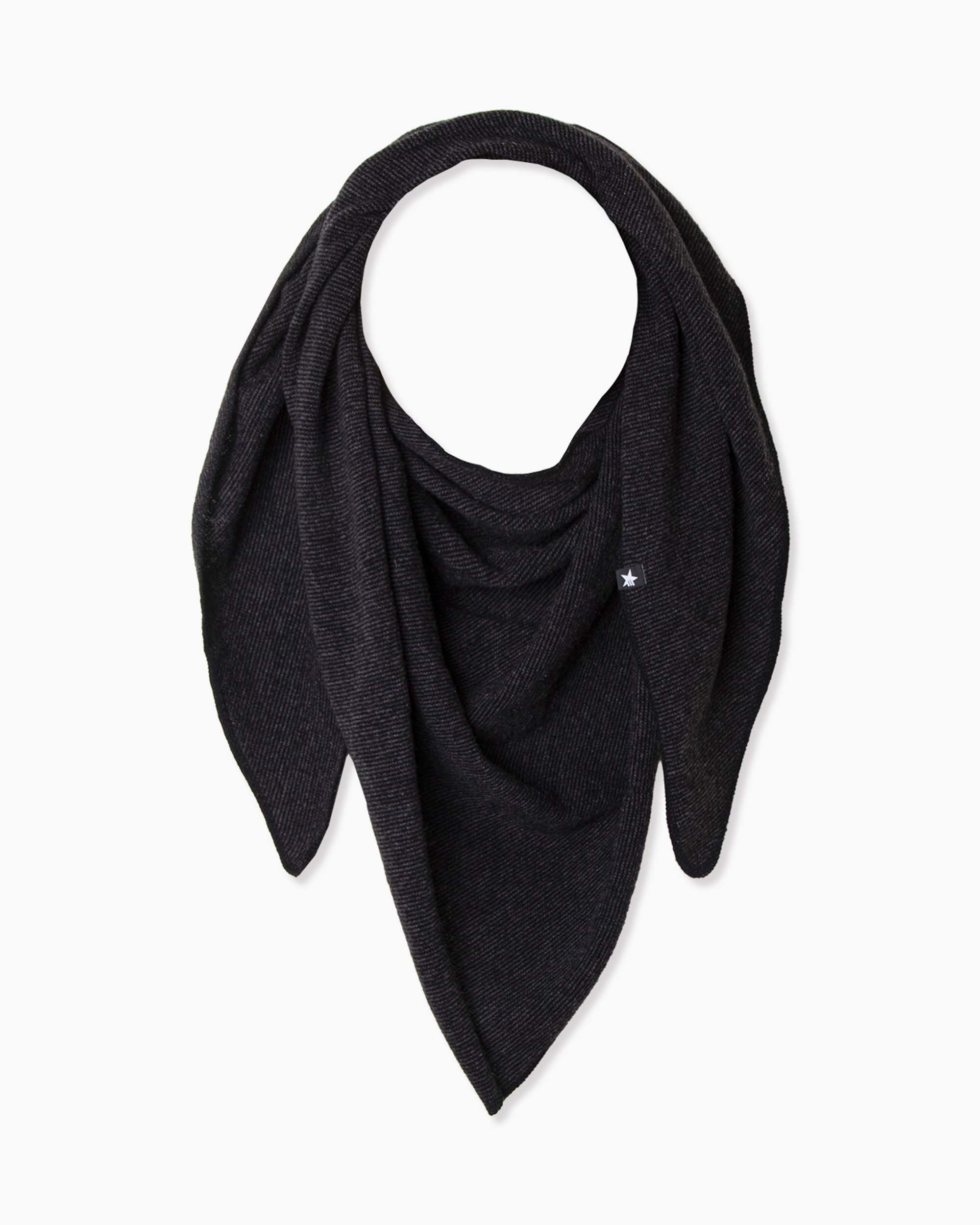 Maya Triangle Schal Schwarz Grau