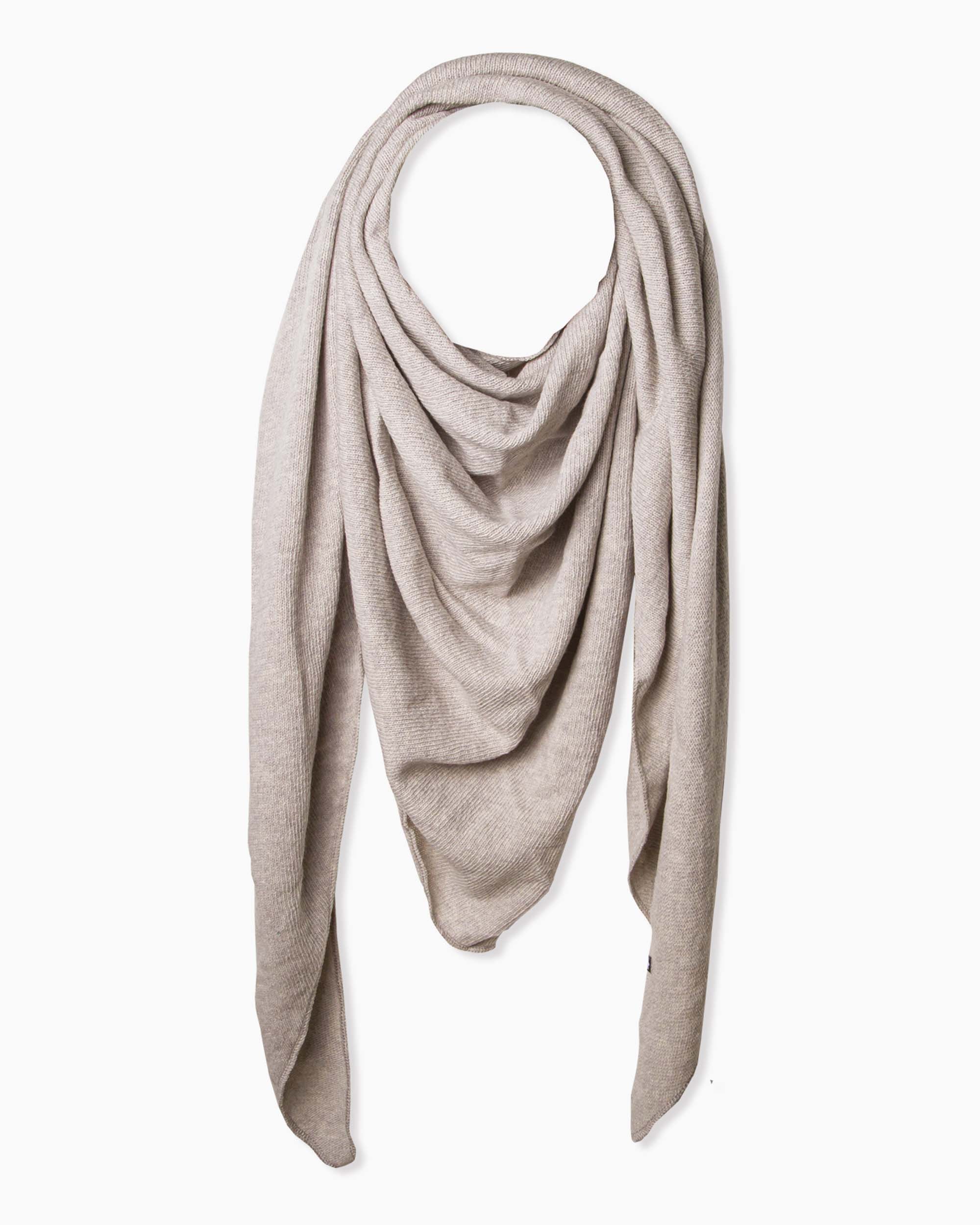 Zoe Triangle Schal Hellgrau