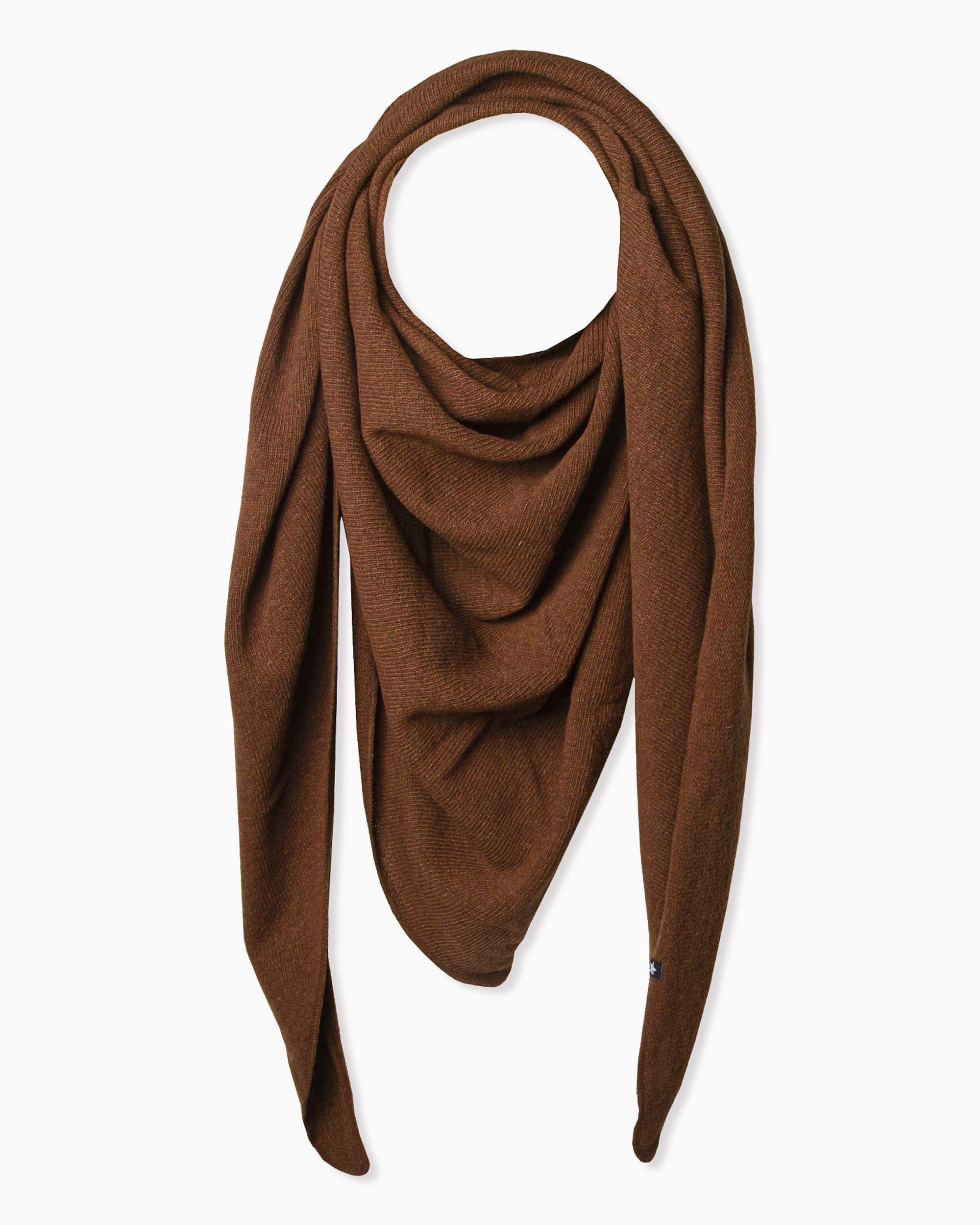 Zoe Triangle Schal Dunkelbraun