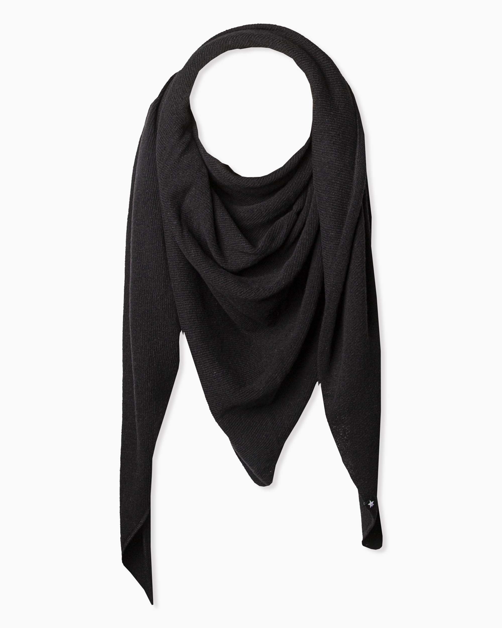 Zoe Triangle Schal Schwarz