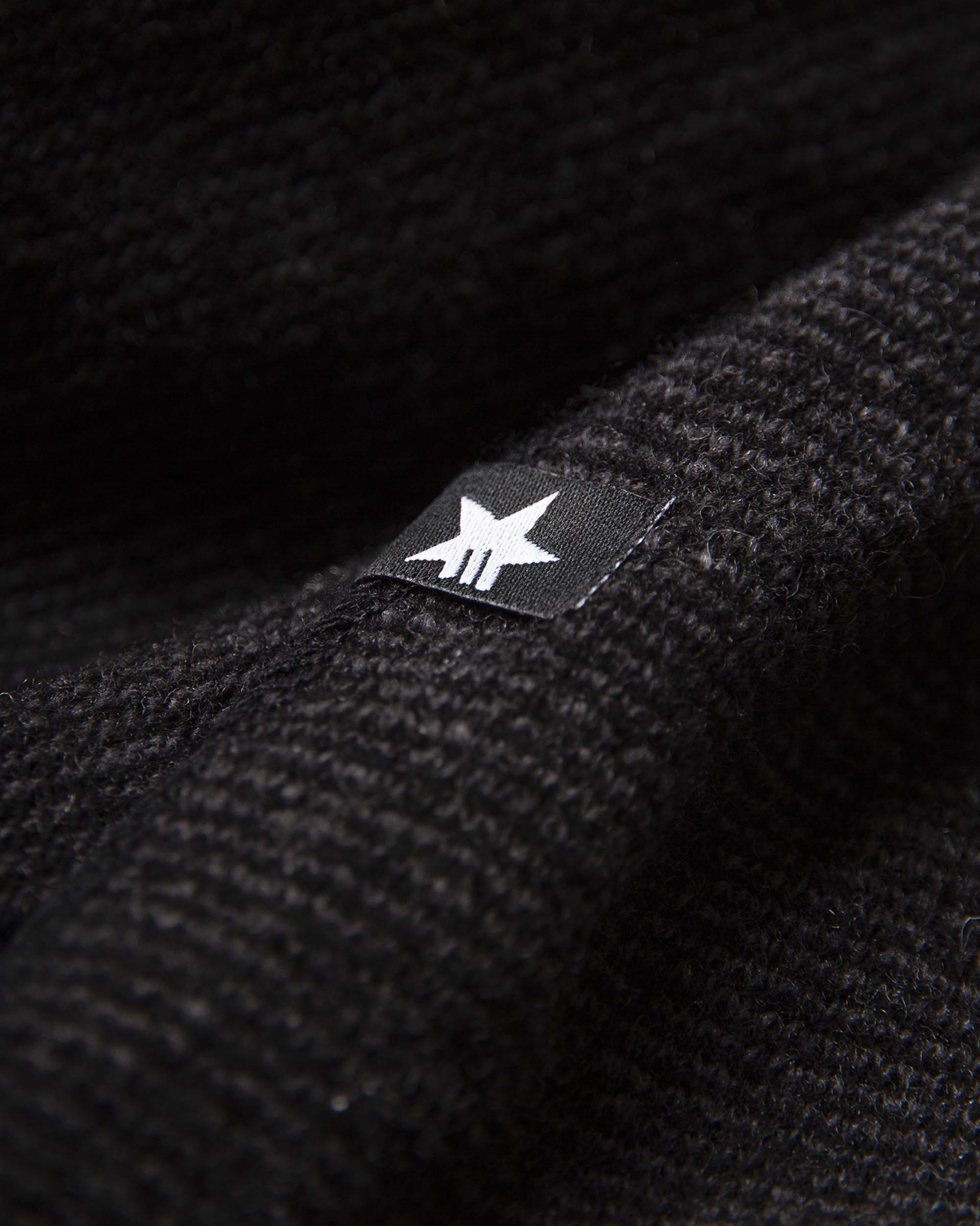 Maya Triangle Schal Schwarz Grau