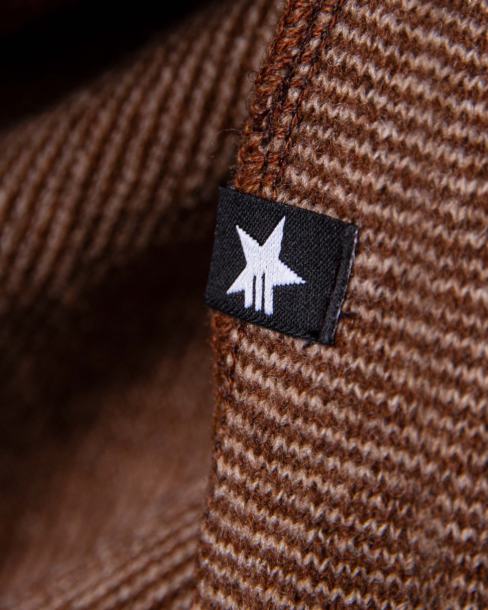 Maya Triangle Schal Dunkelbraun Braun