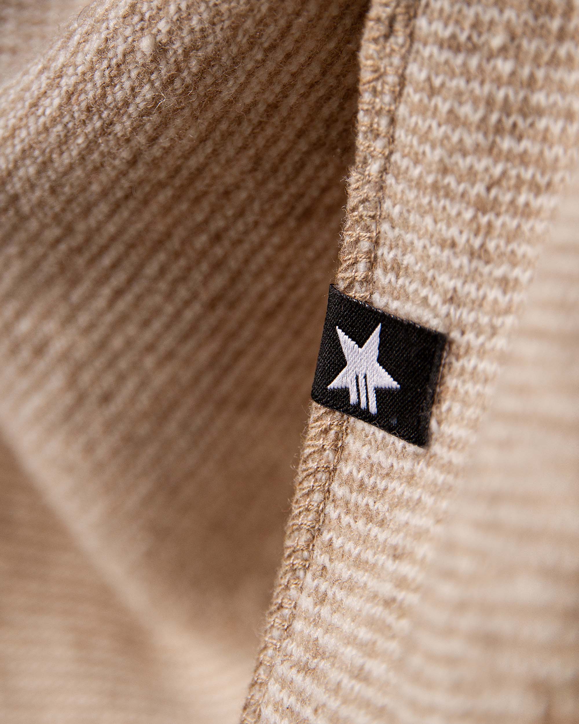 Maya Triangle Schal Braun Cremeweiß