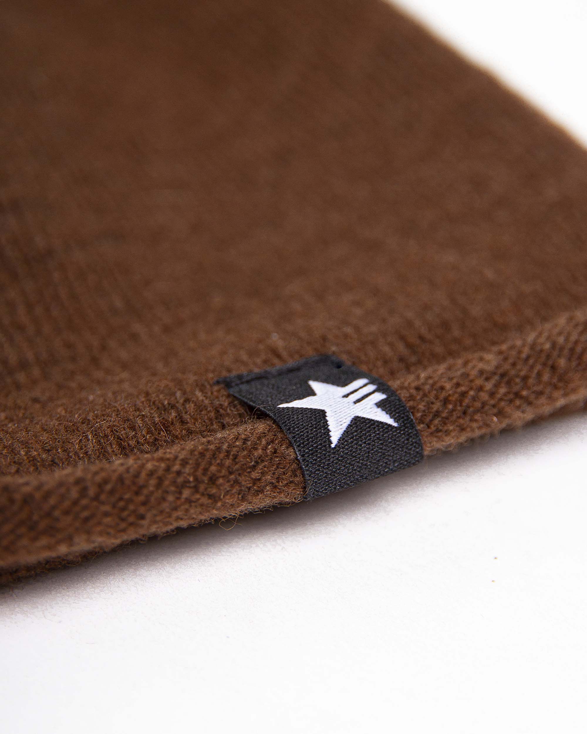 Slap Beanie Dunkelbraun